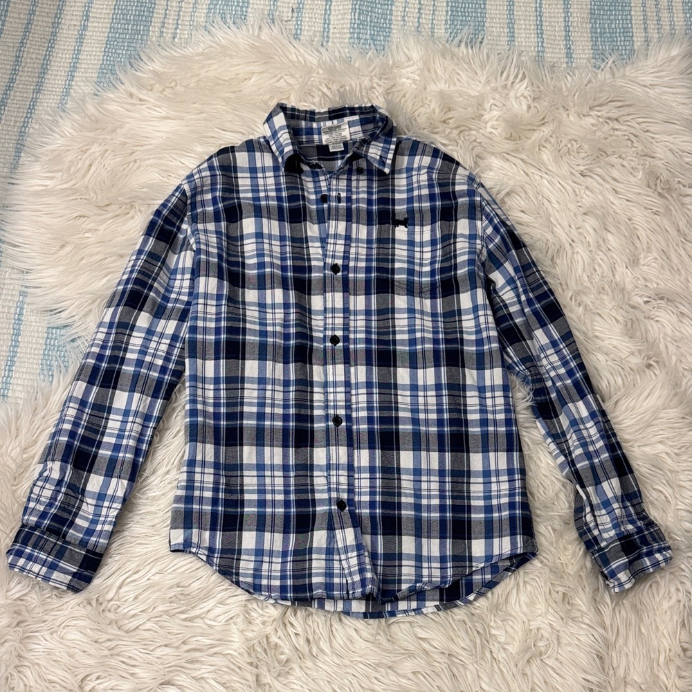 Boy’s Jack Thomas Blue Plaid Shirt